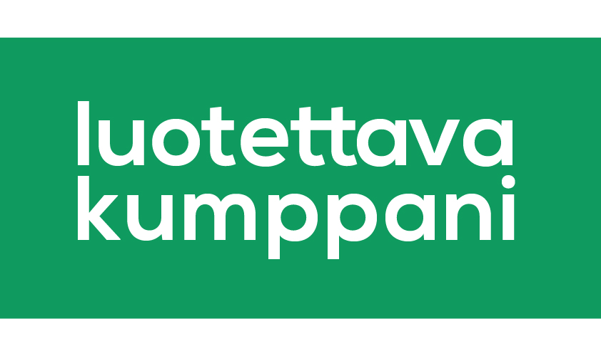 Luotettava kumppani -logo